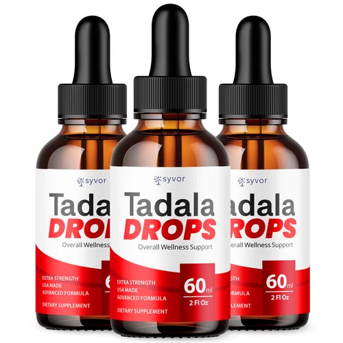 (3 Pack) Tadala Male Support Drops Advanced Vitamin Tadala Supplemen 90 Servings