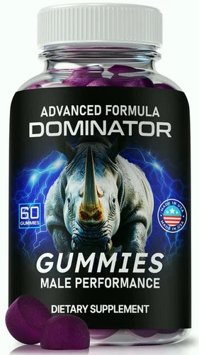 Dominator Gummies, Enhancement for Men, Advanced Male Health Support 60ct