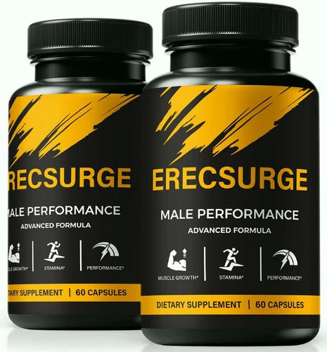 (2 Pack) Erecsurge Male Performance & Vitality Pills, Erecsurge for Men