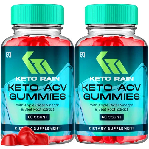 Keto Rain ACV Gummies for Advanced Weight Management & Energy Support (2 Pack)