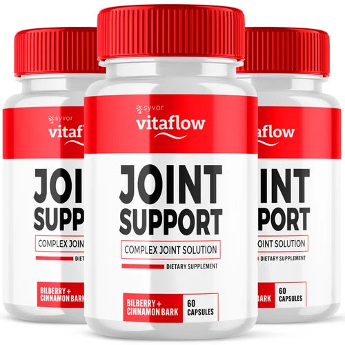 Vitaflow Joint Support Pill Natural Freedom to Move Vitamin Formula 180 Capsules