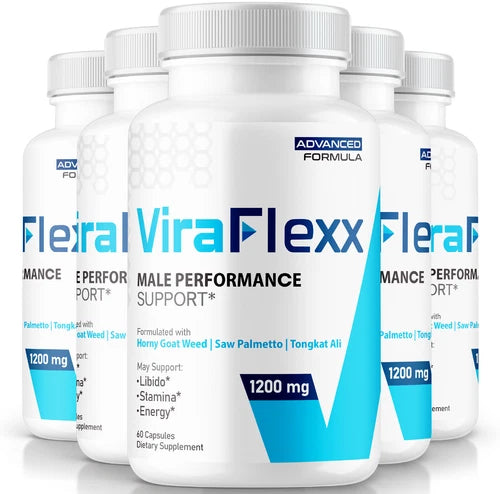 (5 Pack) ViraFlexx Male Health Pills to Boost T-Levels and Performance