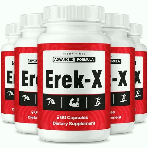 (5 Pack) Erek-X Capsules for Men, ErekX Performance Pills for Male Health