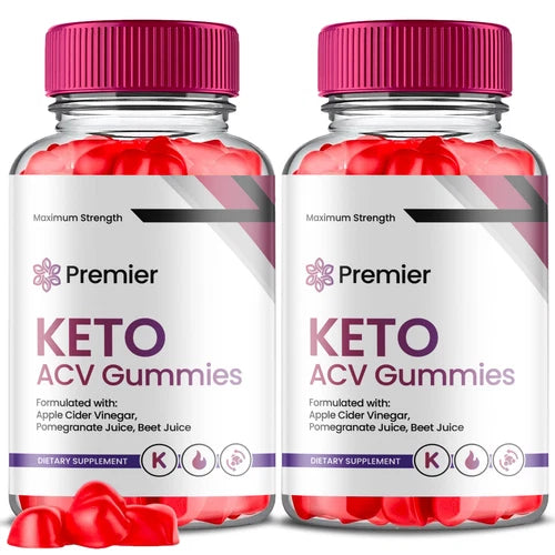 (2 Pack) Premier Keto ACV Gummies, Premier Keto Gummies Plus ACV (120 Gummies)