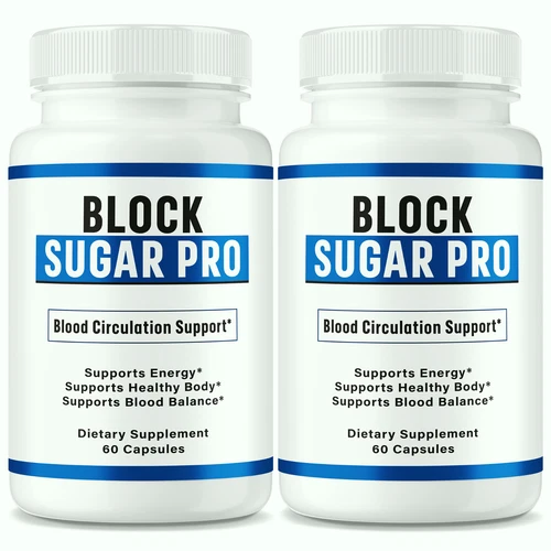 (2 Pack) Block Sugar Pro Capsules, Advanced Blood Support Formula