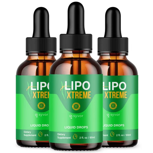 (3 Pack) Lipo Xtreme Drops Advanced Formula Health & Fitness Supplement 90 Servs
