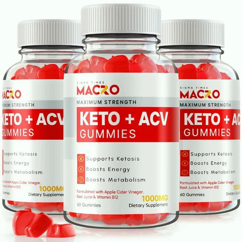 (3 Pack) Macro Keto ACV Gummies to Boost Weight Loss and Energy Levels