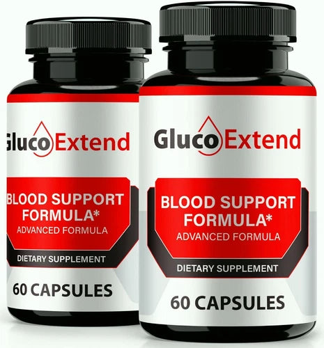 (2 PK) Gluco Extend Blood Support Pills, GlucoExtend for Blood Sugar & Pressure