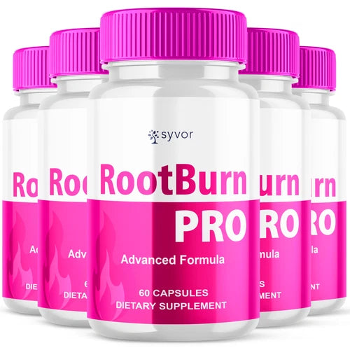 (5 Pack) RootBurn Pro Advanced Formula Natural Energy & Fitness Vitamin 300 Caps