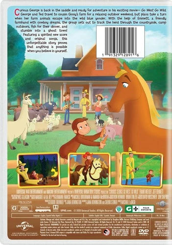 Curious George Go West, Go Wild DVD Jeff Bennett