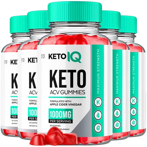 (5 Pack) Keto IQ Gummies, Keto IQ Keto ACV Weight Loss Supplement (300 Gummies)