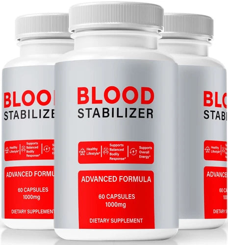 (3 Pack) Blood Stabilizer Capsules,  All-Natural Health Support Formula