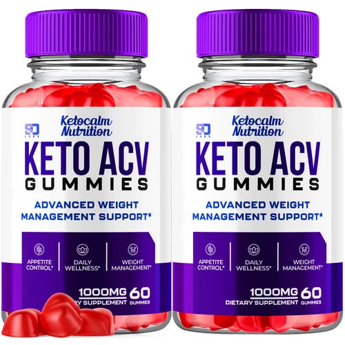 Ketocalm Nutrition Keto Gummies - ACV Gummys For Weight Loss ORIGINAL - 2 Pack