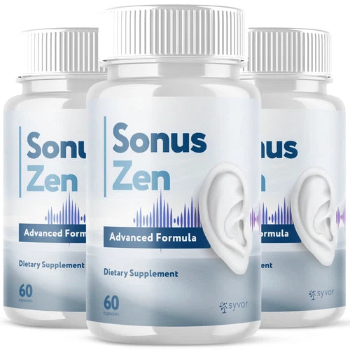 (3 Pack) Sonus Zen Advanced Ear Health Support and Tinnitus Relief 180 Capsules