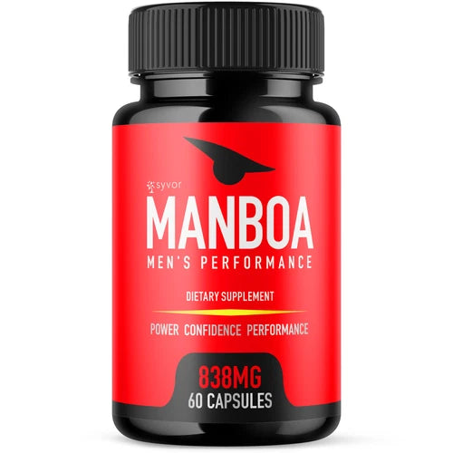 (1 Pack) Manboa Pills for Men Advanced Formula Vitamin Supplement 60 Capsules