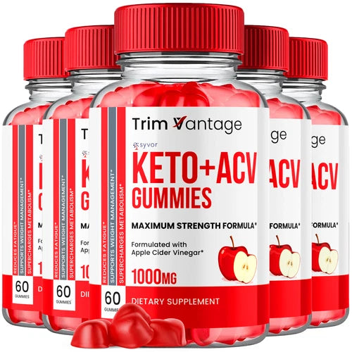 Trim Vantage Keto ACV Gummies Maximum Strength Vitamin Formula 300 Gummies
