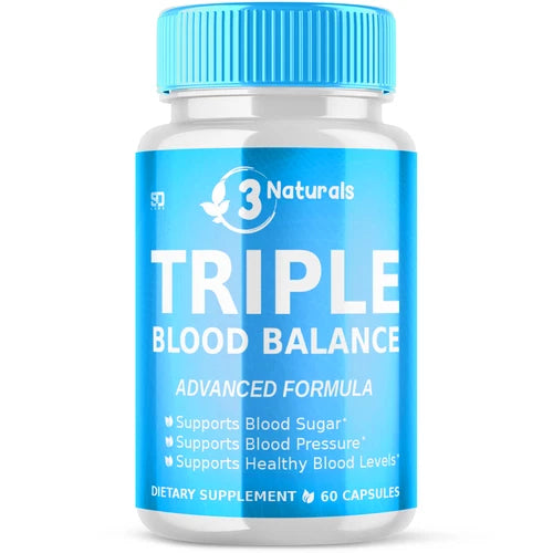 3 Naturals Triple Blood Balance - Supports Pressure & Sugar level 60 Capsules
