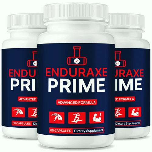 (3 Pack) Enduraxe Prime for Men, Maximum Strength Male Performance Pills