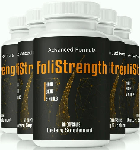 (5 Pack) FoliStrength Hair Growth Pills, Foli Strength for Hair, Skin, & Nails