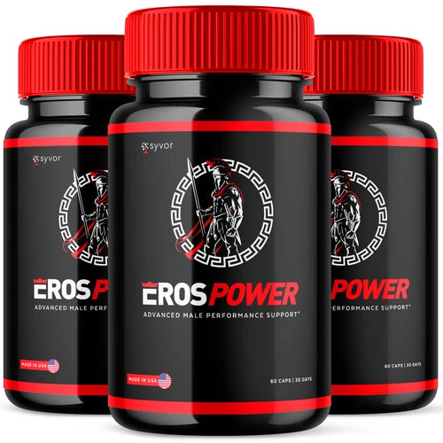Eros Power Pills for Men Maximum Strength Male Support Formula 180 Capsules