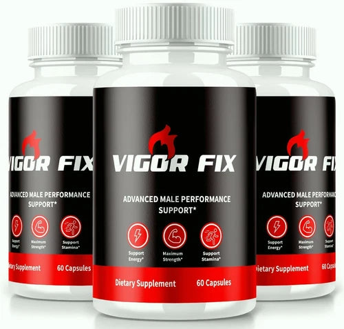 (3 Pack) Vigor Fix Male Health Pills to Enhance Masculine Vitality and Libido