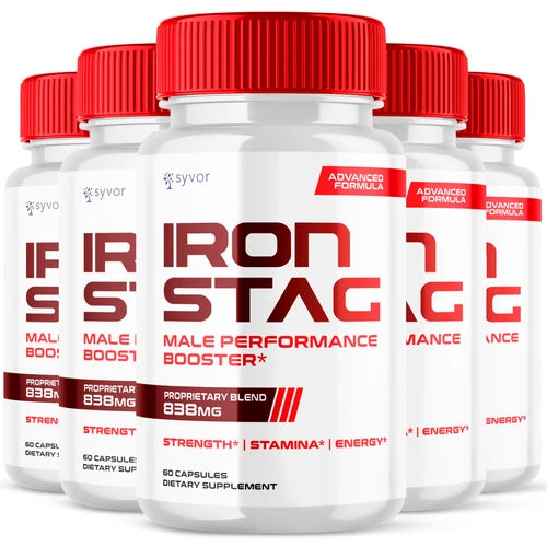 Iron Stag Advanced Pills for Men Extra Strength Ironstag Supplement 300 Capsules