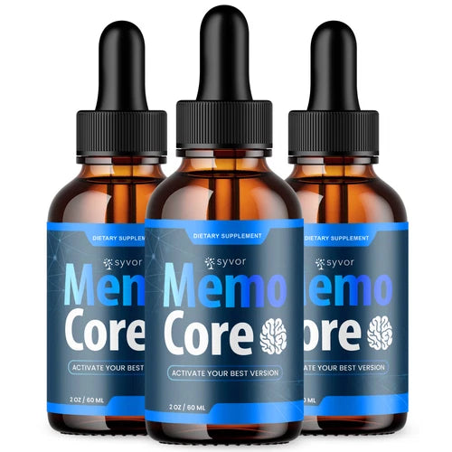 Memocore Drops Advanced Brain Health & Cognitive Support Supplement (3 Pack)
