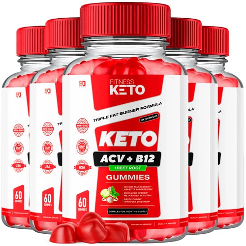 Fitness Keto ACV Gummies Supports Weight Management & Metabolism (5 Pack)