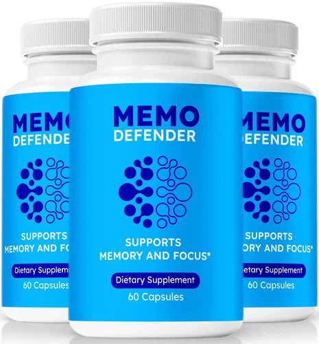 (3 Pack) MemoDefender Boost Memory and Cognitive Function, Advanced Formula