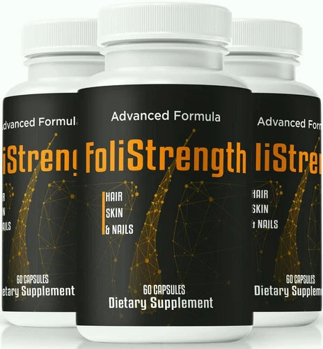 (3 Pack) FoliStrength Hair Growth Pills, Foli Strength for Hair, Skin, & Nails