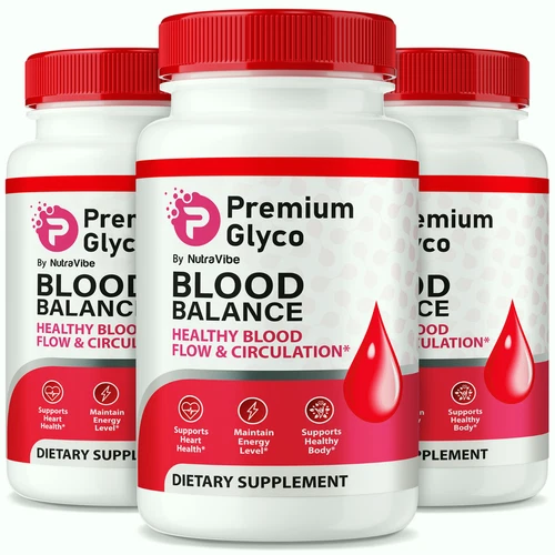 (3 Pack) Premium Glyco Capsules, Advanced Blood Health Support Formula