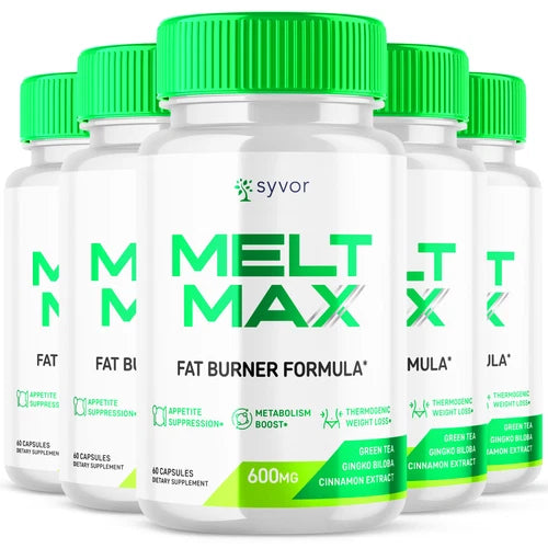 Melt Max Advanced Burner Formula Natural Energy and Fitness Support 300 Capsules