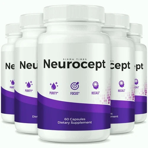 (5 Pack) Neurocept - Advanced Brain Supplement for Sharp Memory