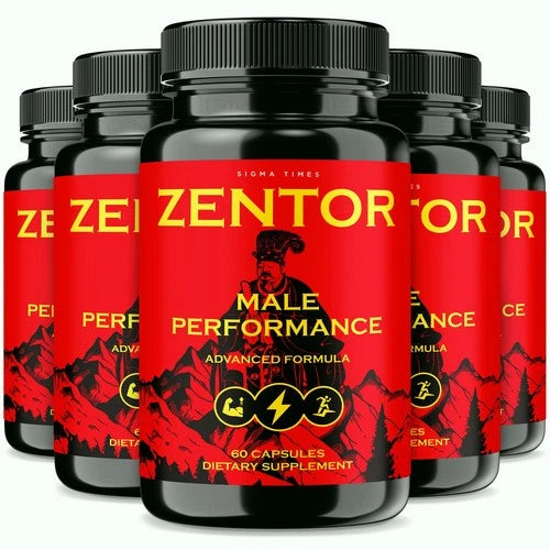 (5 Pack) Zentor Pills for Men,  Advanced Male Performance Support Formula