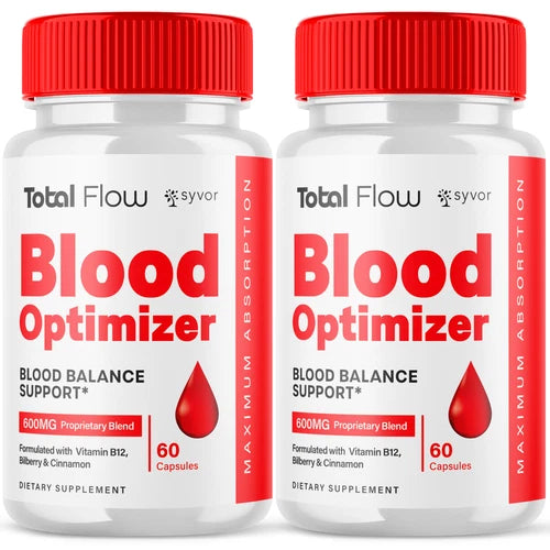 (2 Pack) Total Flow Blood Optimizer Advanced Support Glycogen Vitamin 120 Caps