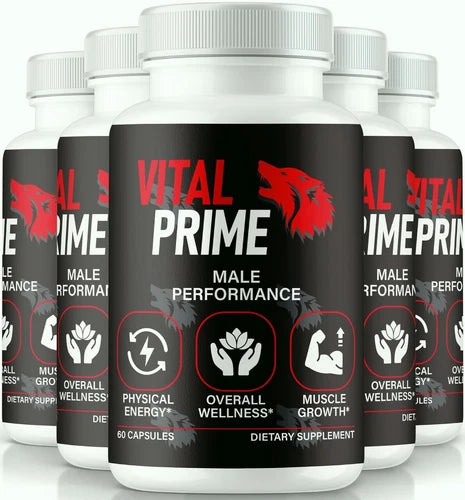 (5 Pack) Vital Prime for Men, VitalPrime Pills for ed, Advanced Male Support
