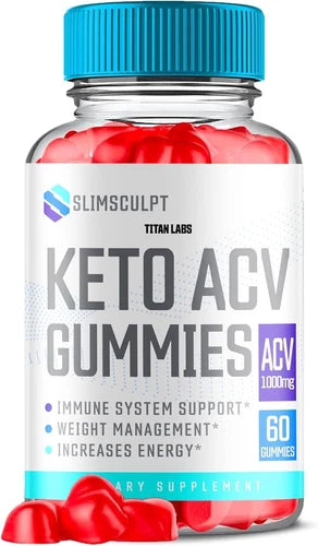 Slimsculpt Keto Gummies, Slim Sculpt Keto ACV Gummies Weight Loss (60 Gummies)
