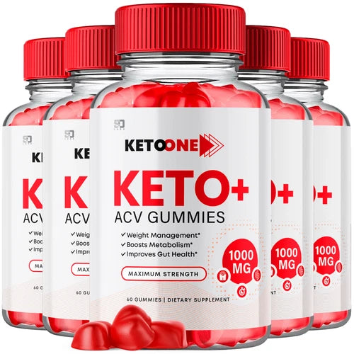 (5 Pack) Keto One Keto, KetoOne ACV Gummies Advanced Weight Loss (300 Gummies)