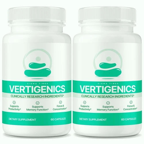 (2 Pack) Vertigenics Capsules to Support The Body’s Balance System & Dizziness