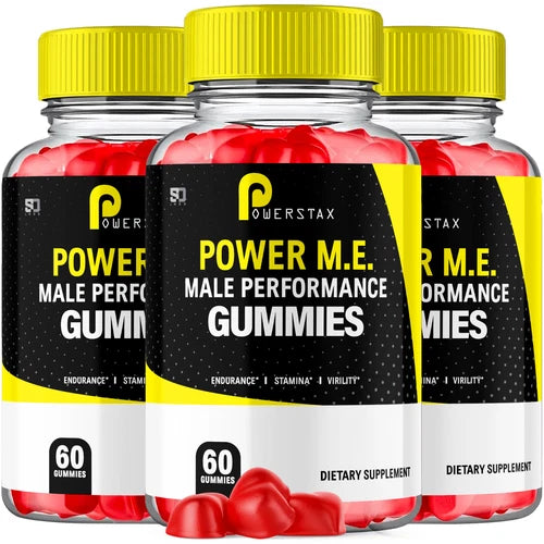 PowerStax Power ME Male Gummies Supports Endurance & Stamina (3 Pack)