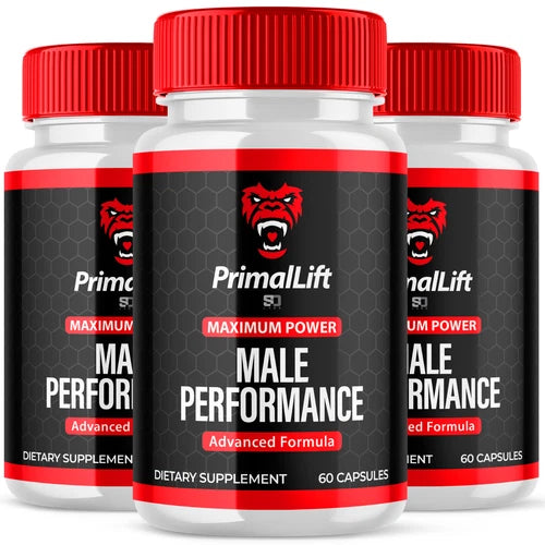 (3 Pack) Primal Lift Men Pills, Maximize Energy, Vitality & Stamina 180 Capsules