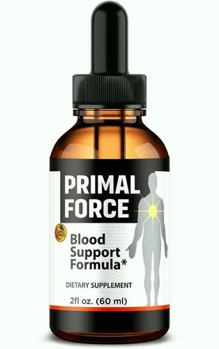 Primal Force ed Drops for Men, Blood Support Formula, PrimalForce (30 Servs)