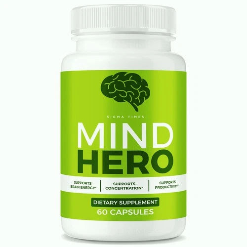 Mind Hero Brain Supplement - MindHero Brain Health and Memory Support 60ct