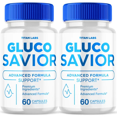 (2 Pack) Gluco Savior, Gluco Savior Advanced Blood Sugar Support (120 Capsules)