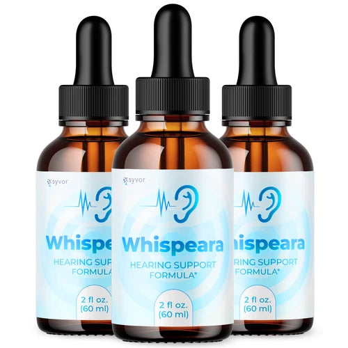 (3 Pack) Whispeara Ear Drops For Tinnitus Supports, Ear Relief & Healthy Eardrum