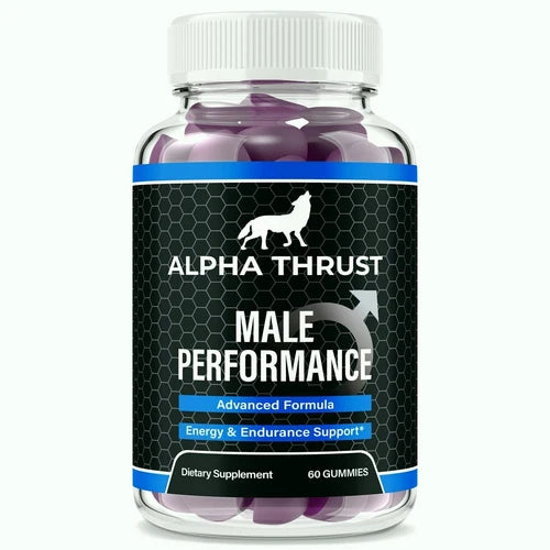 Alpha Thrust Gummies for Men, Extra Strength Male Performance Gummy 60ct