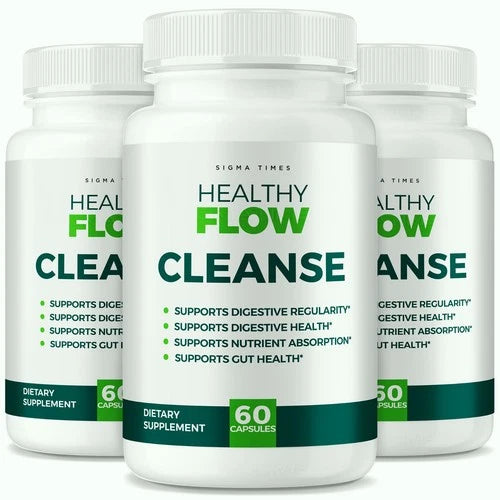 (3 pack) Healthy Flow Cleanse, HealthyFlow Cleanse & Detox Support for Digestion