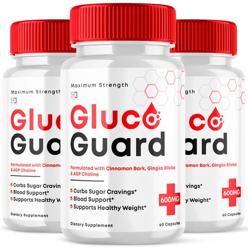 (3 Pack) Gluco Guard Blood Support Extra Strength Blood Sugar 180 Capsules