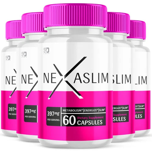 (5 Pack) Nexaslim Pills, Nexa Slim Supplement for Weight Loss (300 Capsules)