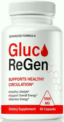 Gluco Regen Blood Balance Support, Advanced Blood Health Capsules 60ct